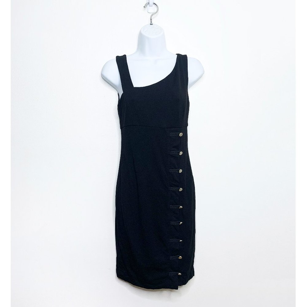 bebe - Black Sleeveless Button Up Dress